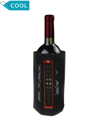 Husa pentru racirea sticlelor de vin, cu termometru si velcro - VIN BOUQUET